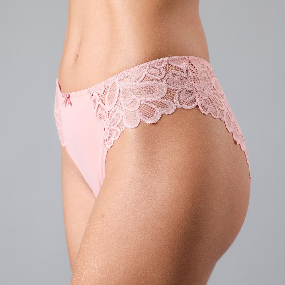 Calz&oacute;n Bikini Lycra Y Encaje Flores Mujer 13506-237 image number 2.0